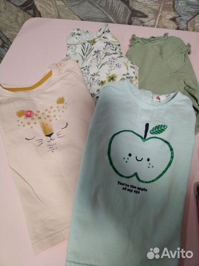 Вещи для девочки пакетом 68-74-80