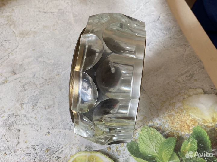 Настольные часы Маяк СССР стеклянные