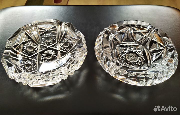 Пепельницы Богемский Хрусталь Чехия