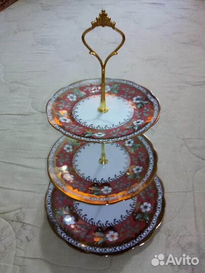 Ваза для фруктов, пирожных, конфет 3-х ярусная