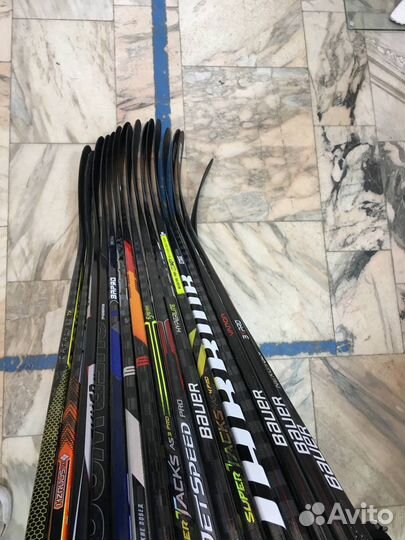 Хоккейные клюшки Bauer новые, бу и восстановленные