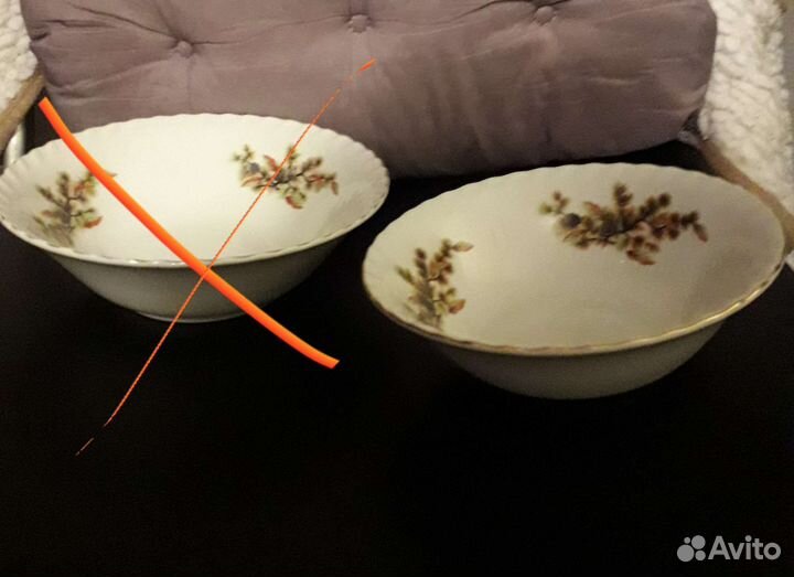 Салатник Сосновая ветка, шишки. Последний