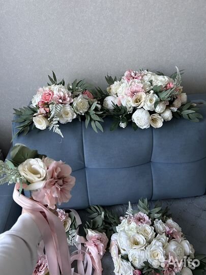 Свадебные украшения на машину