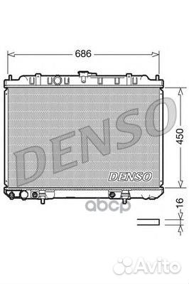 Радиатор nissan X-trail 2.0-2.5 A/T 01- DRM4600