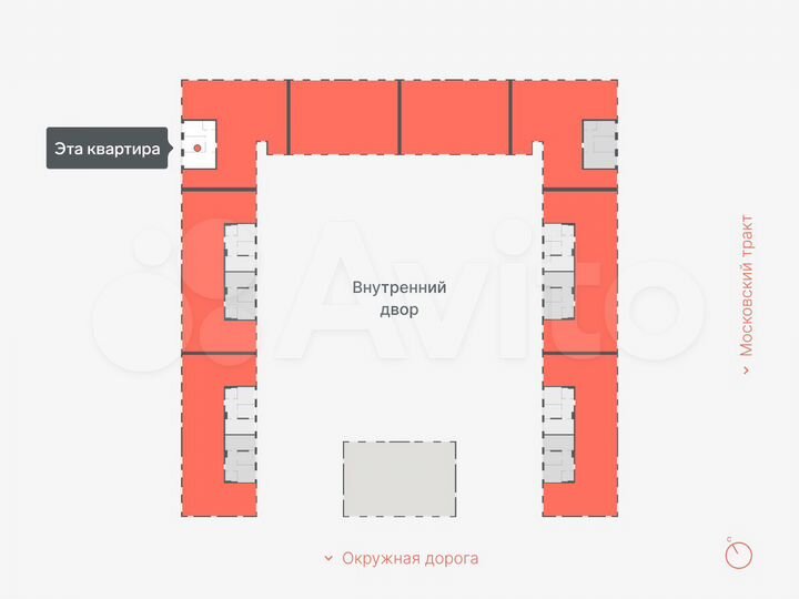 2-к. квартира, 58 м², 10/14 эт.