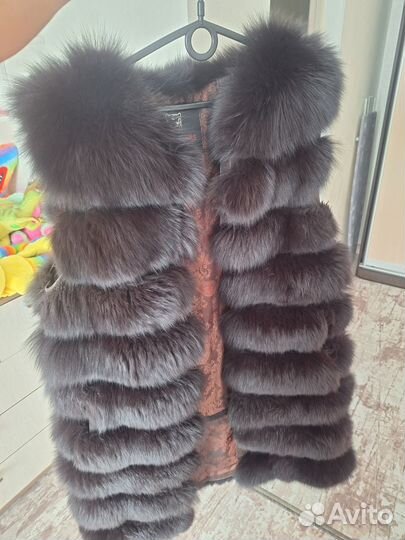 Меховая жилетка писец 46