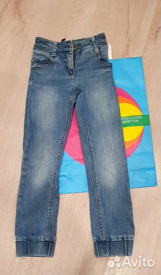 Джинсы для девочки benetton