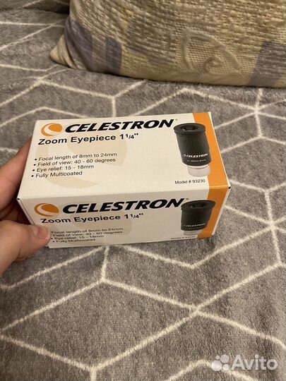Окуляр Celestron Zoom 8-24 мм, 1,25 для телескопа