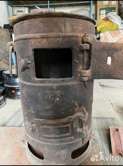 Печь буржуйка чугунная СССР
