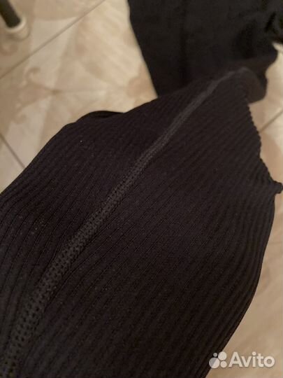 Лосины в рубчик