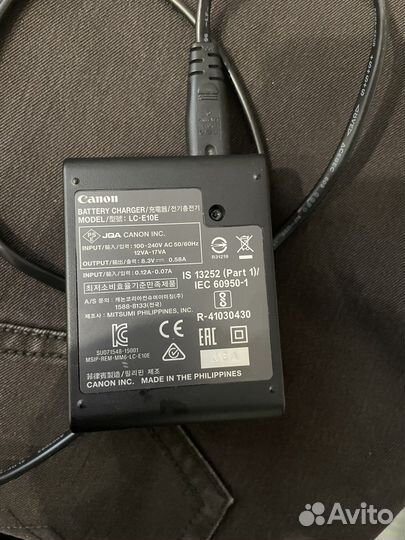 Зарядное устройство canon lc-e10e