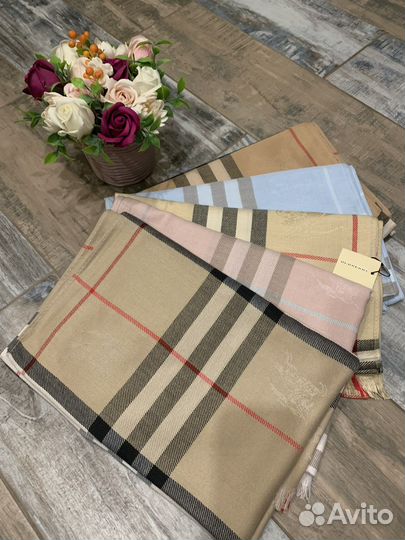Кашемировый палантин шарф Burberry 5 оттенков
