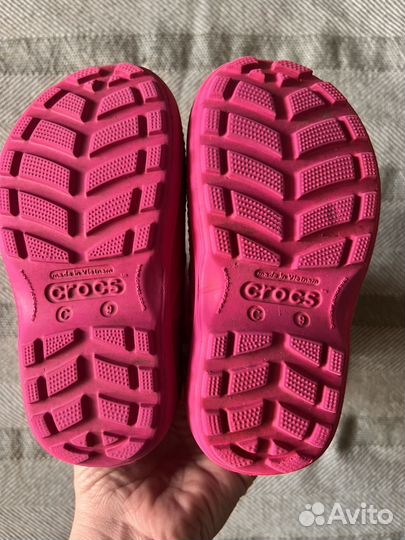 Резиновые сапоги crocs c9