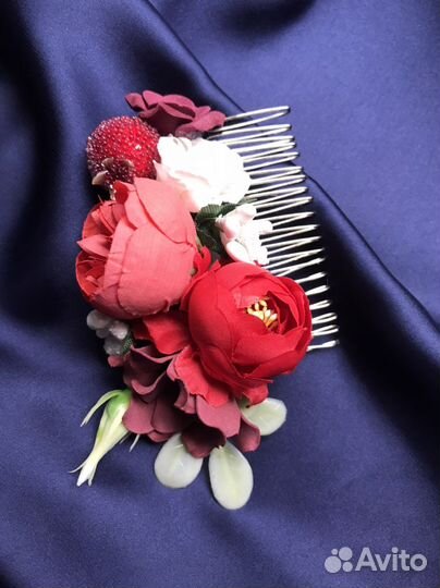 Ободок с цветами