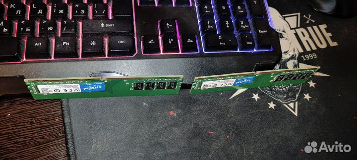 Оперативная память DDR4 8gb x 2 crucial 2666 Mhz