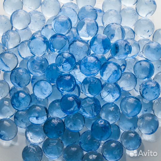 Стеклянные Шарики Голубые (20 мм)