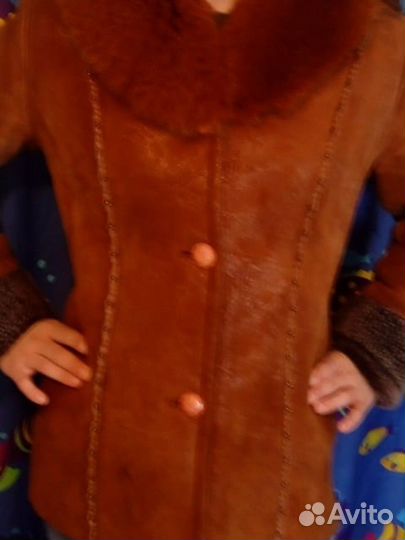Дубленка женская 44 46 из овчины натуральная