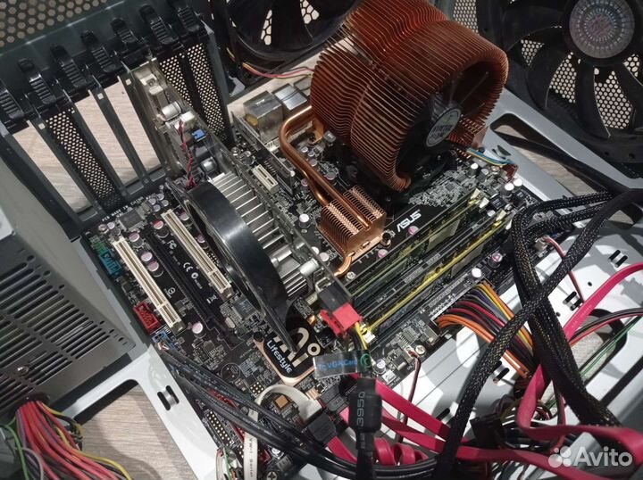 Материнская плата LGA775 + Q6600 + 7гб озу