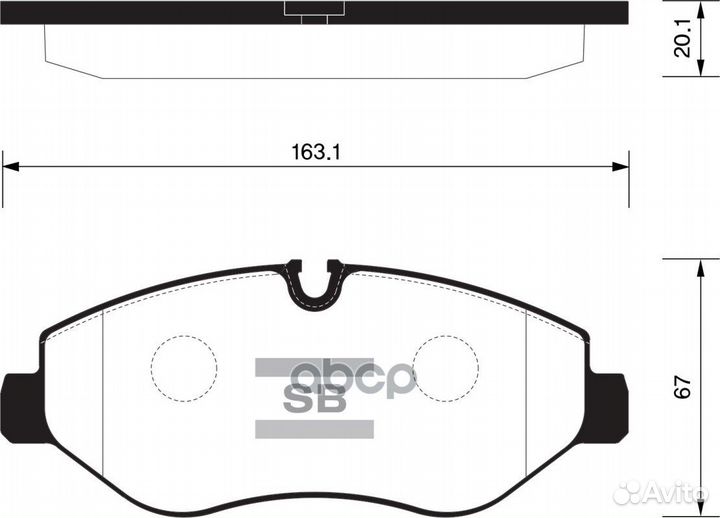 Колодки тормозные SP1622 Sangsin brake