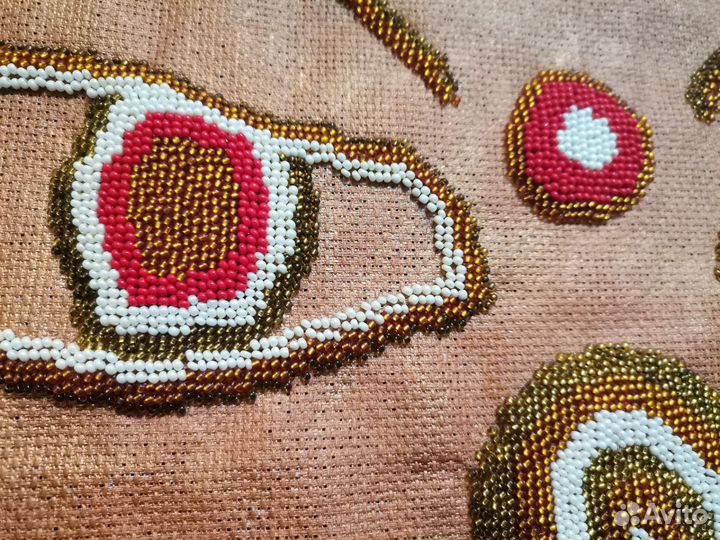 Картина Глаза Будды вышита бисером