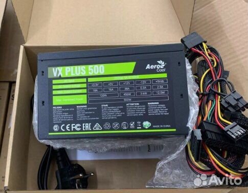 Блок питания aerocool vx plus 500w