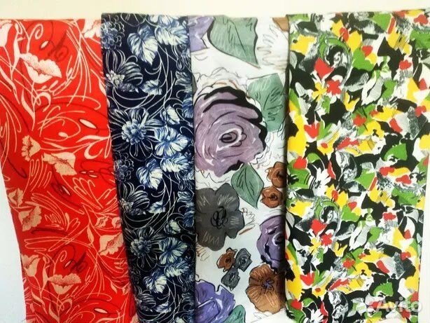 Печать на ткани отрезами, рулонами