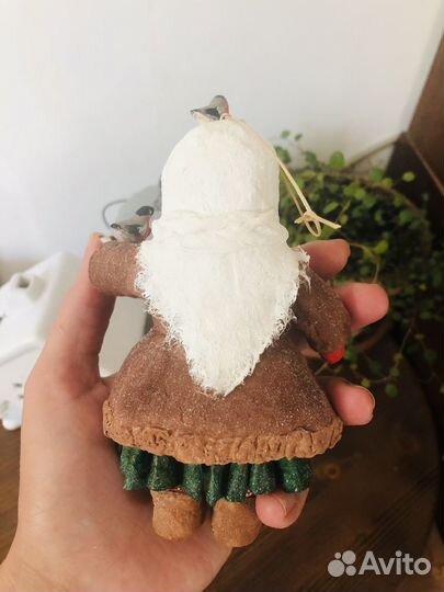 Ватная елочная игрушка