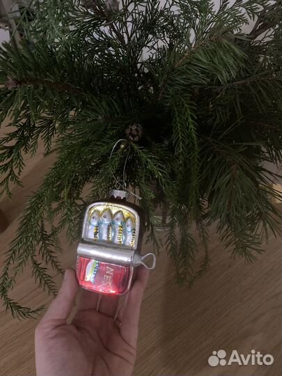 Елочная игрушка баночка сардин holiday classics