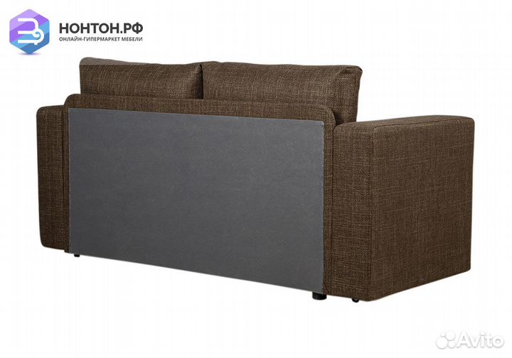 Диван еврокнижка Плей коричневый