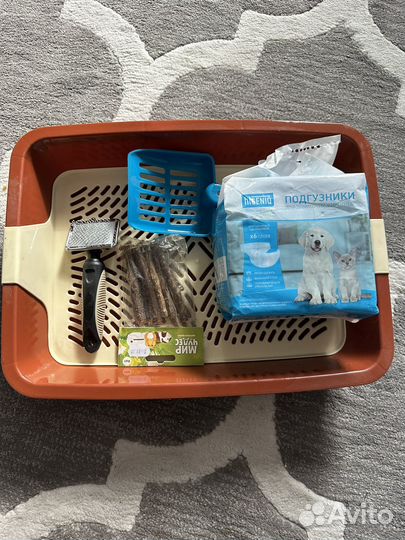 Лоток туалет 40/30 и прочее пакетом