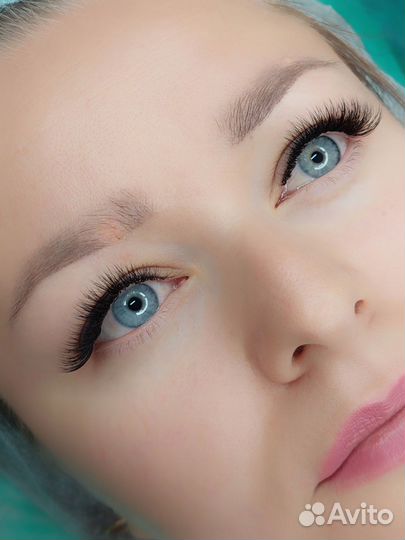 Наращивание ресниц,оформление/ламинирование бровей