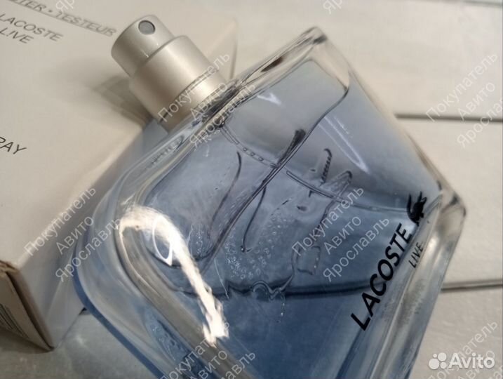 Lacoste live 75 мл туалетная вода тестер