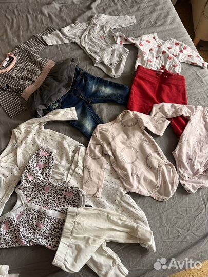 Пакет вещей на девочку 0-4 мес