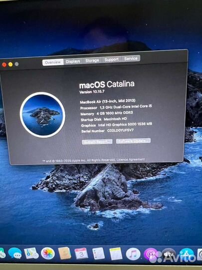 Apple MacBook Air 13 2013г. core I5 1.3g