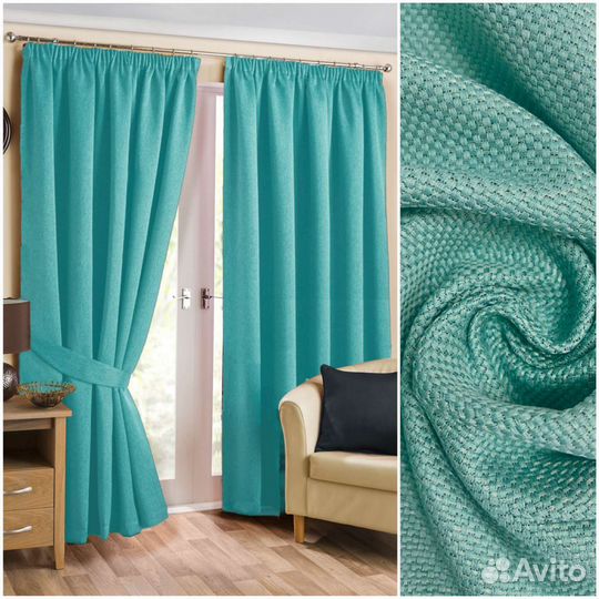 Ткань для штор Рогожка Блэкаут