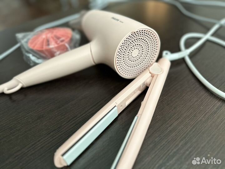 Фен+плойка philips