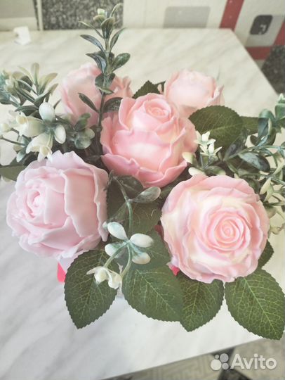 Мыльные цветы букет