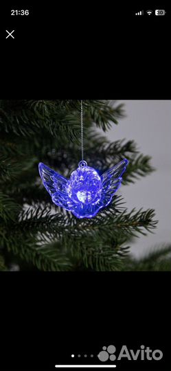 Елочные игрушк, светящиеся