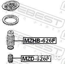 Отбойник переднего амортизатора MZD626F Febest