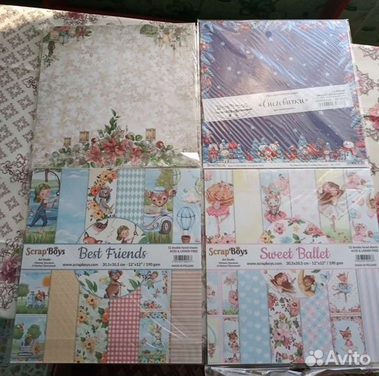 Наборы бумаги для скрапбукинга