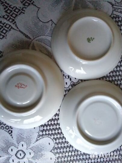 Чайные блюдца СССР,Дулево и др