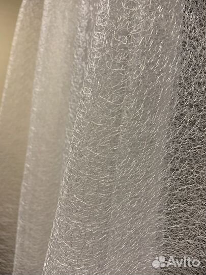 Тюль белая новая паутинка