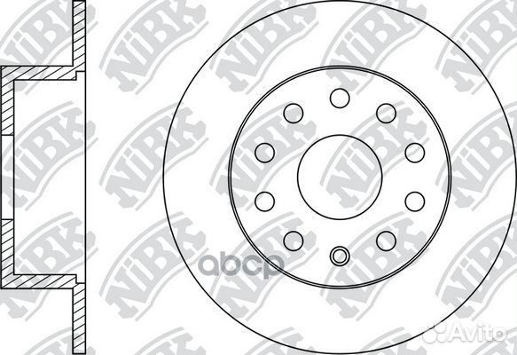 Диск тормозной зад skoda octavia III (5E3