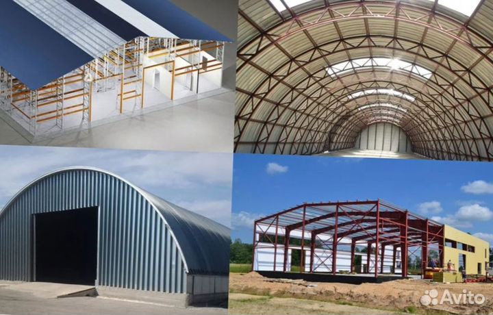 Быстровозводимый ангар под кран балку