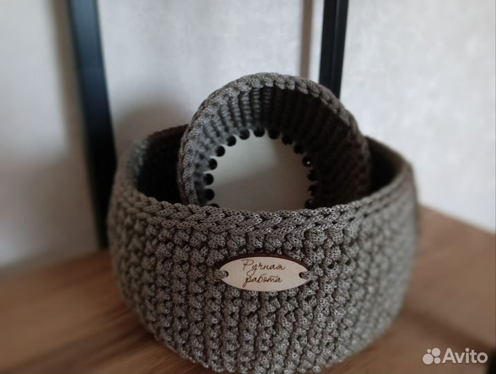 Корзина крючком