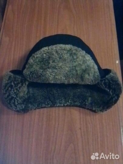 Шапка зимняя, мех овчина, на мальчика 10-12 лет