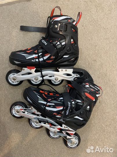 Ролики подростковые раздвижные Reaction Rainbow