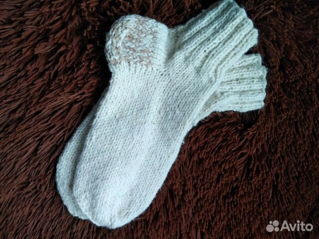 Шерстяные носки, из овечьей шерсти ручная работа