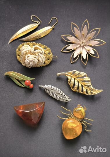 Винтажные броши периода СССР