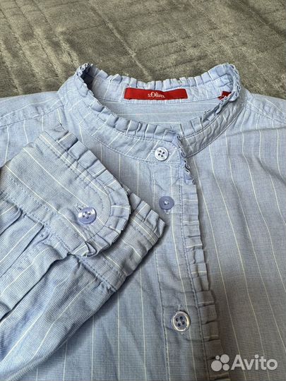 Рубашка хлопковая s.Oliver воротник стойка